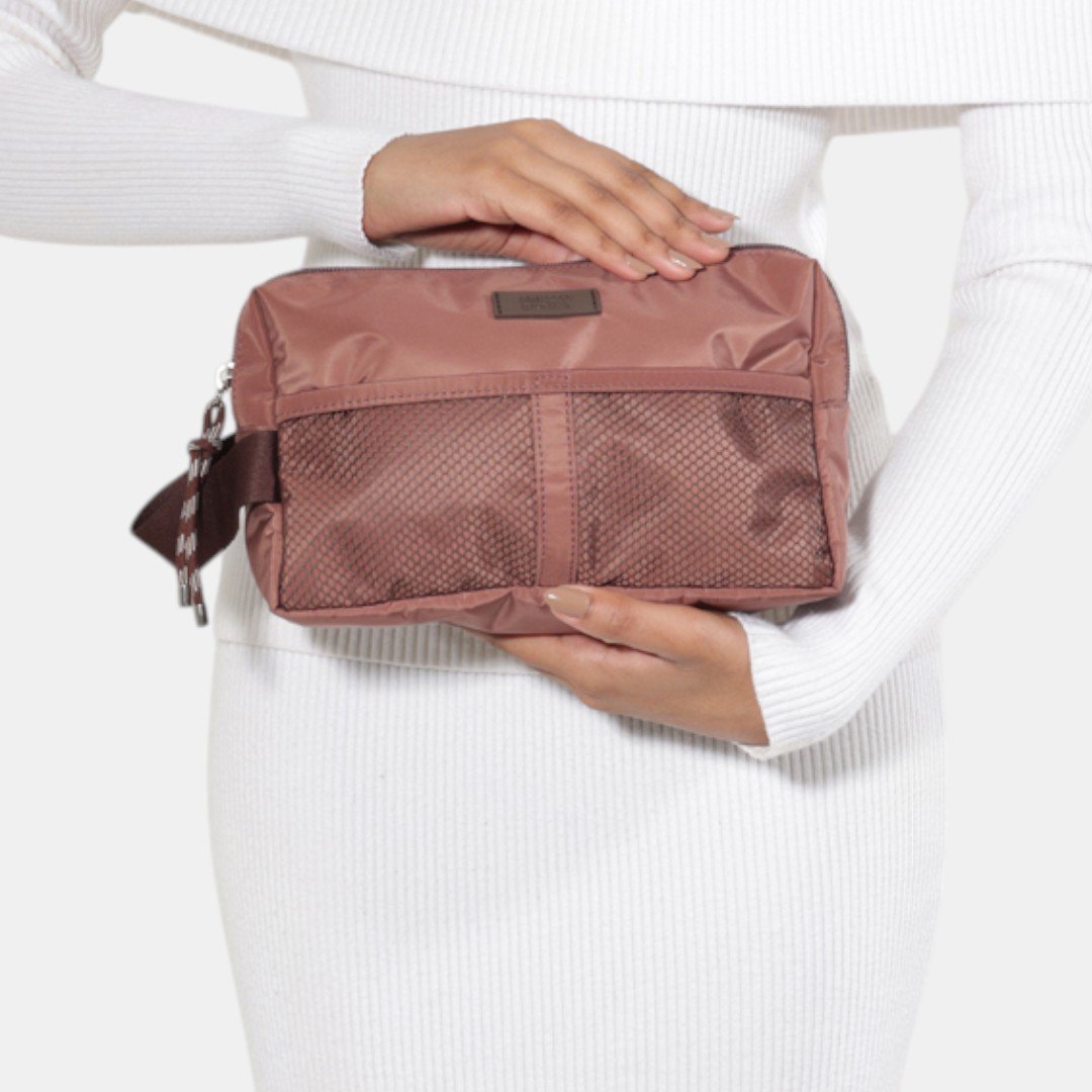 Nécessaire Arezzo Brizza Urban Mesh Marrom Marrom 2