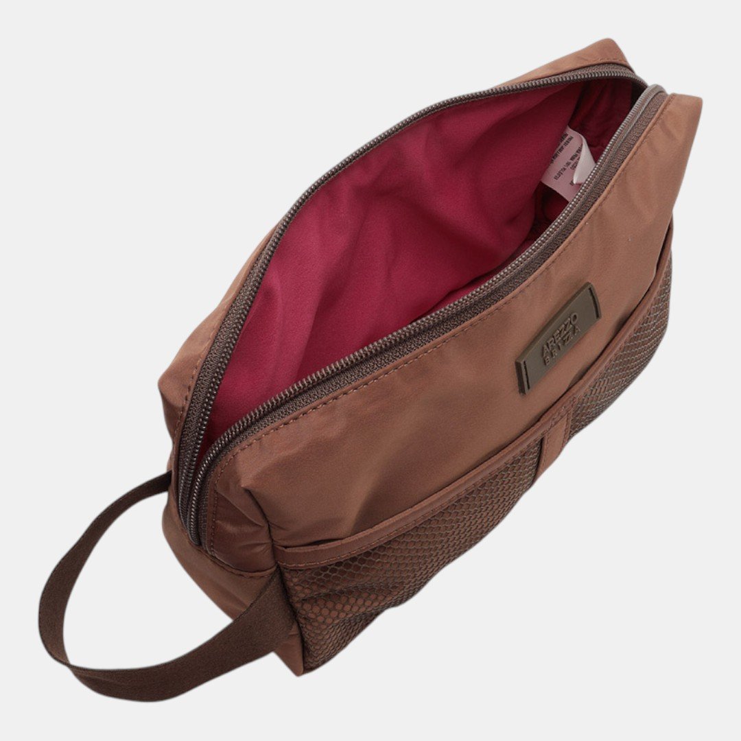 Nécessaire Arezzo Brizza Urban Mesh Marrom Marrom 4