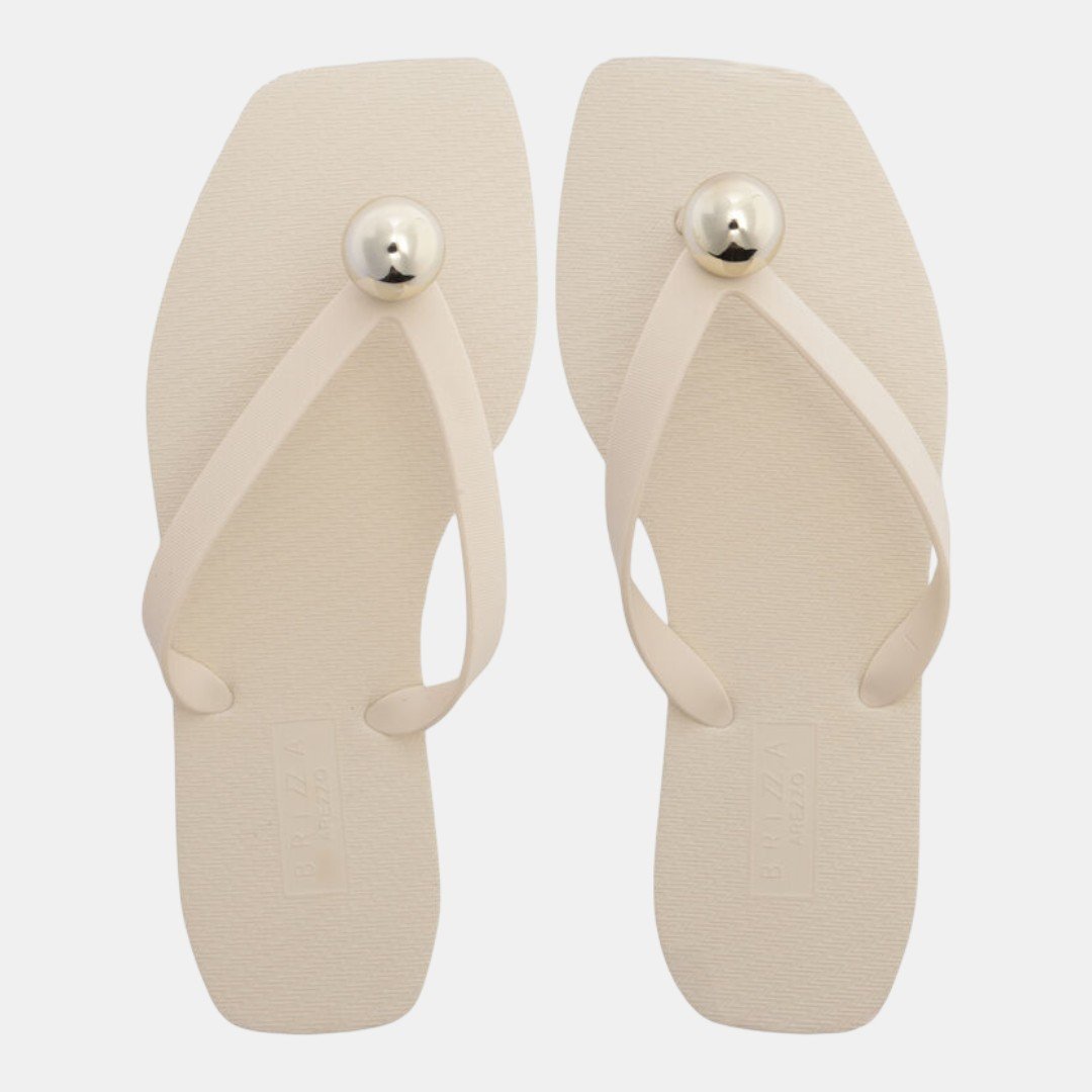 Chinelo Arezzo Brizza Minimal Chic Off White
