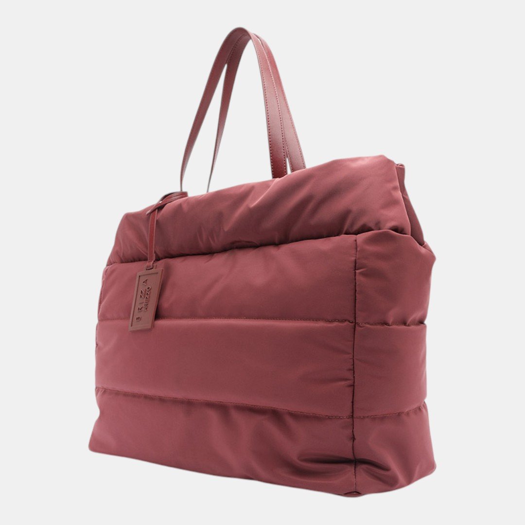 Bolsa Arezzo Brizza Shopping Nylon Gigi Grande Bordô Vermelho 3