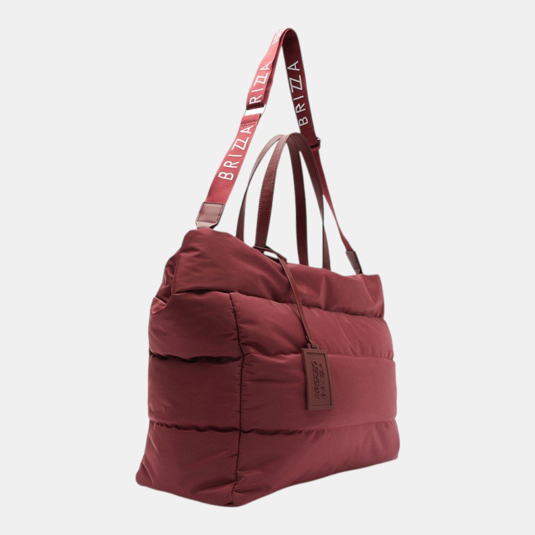 Bolsa Arezzo Brizza Shopping Nylon Gigi Grande Bordô Vermelho 5