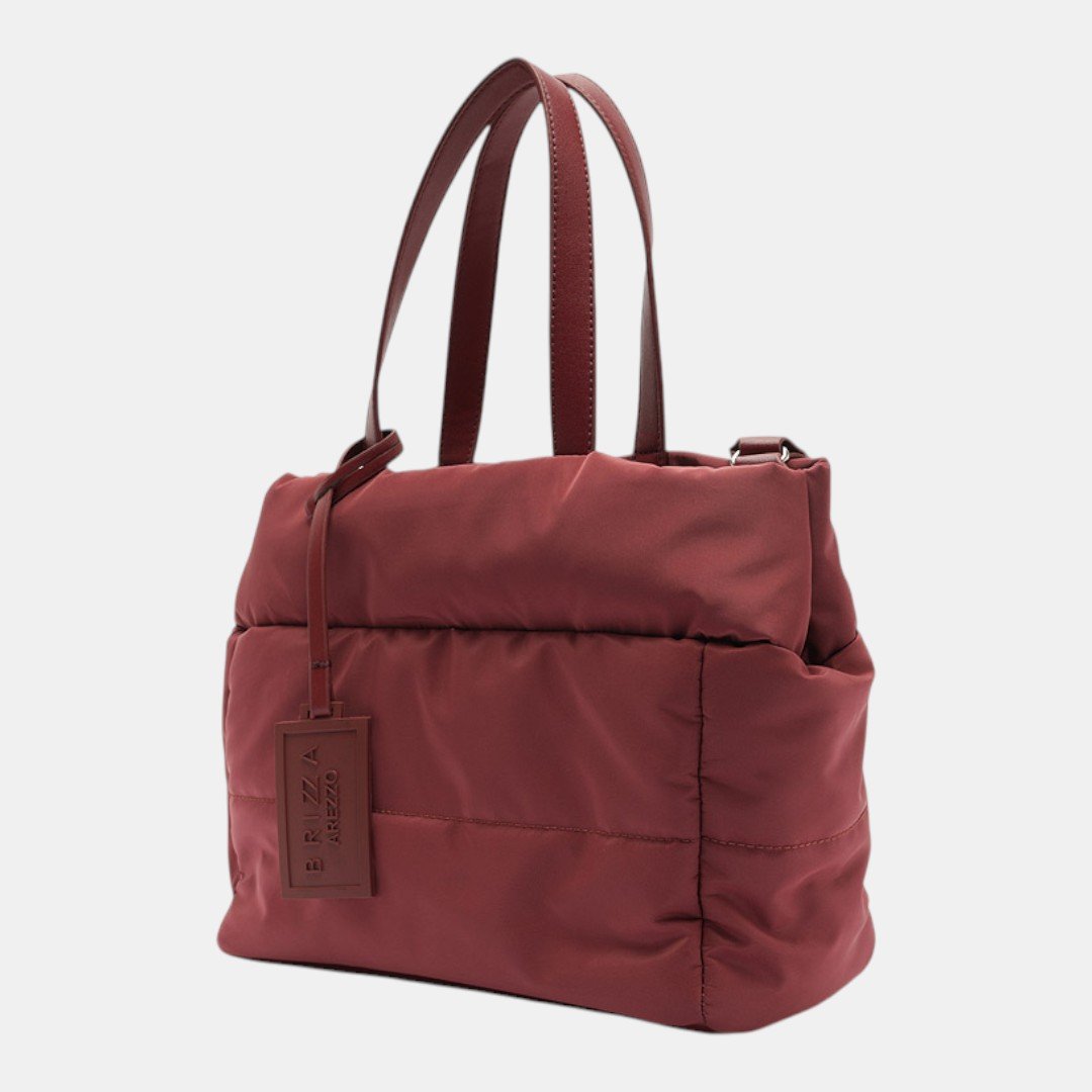 Bolsa Arezzo Brizza Tiracolo Nylon Gigi Pequena Bordô Vermelho 3
