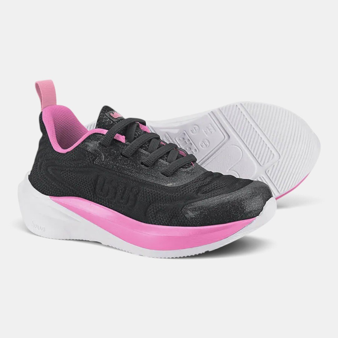 Tênis Infantil Bibi Volt 2.0 Cinza com Rosa Cinza 3