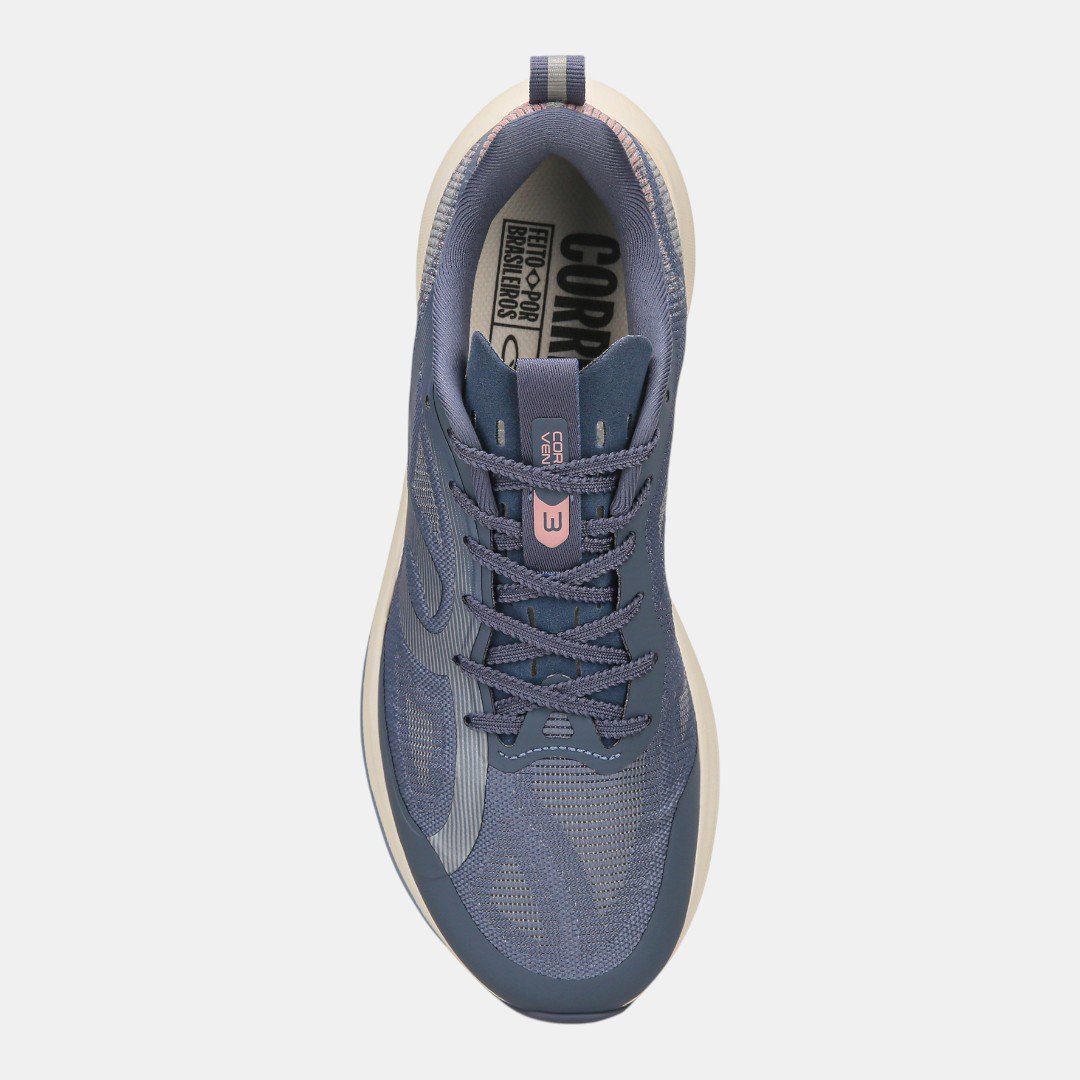 Tênis Olympikus Corre Vento 3 Azul Claro com Rosa Azul 4