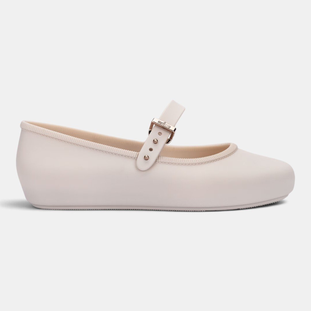 Sapatilha Mini Melissa Soft Ballerina Infantil Bege