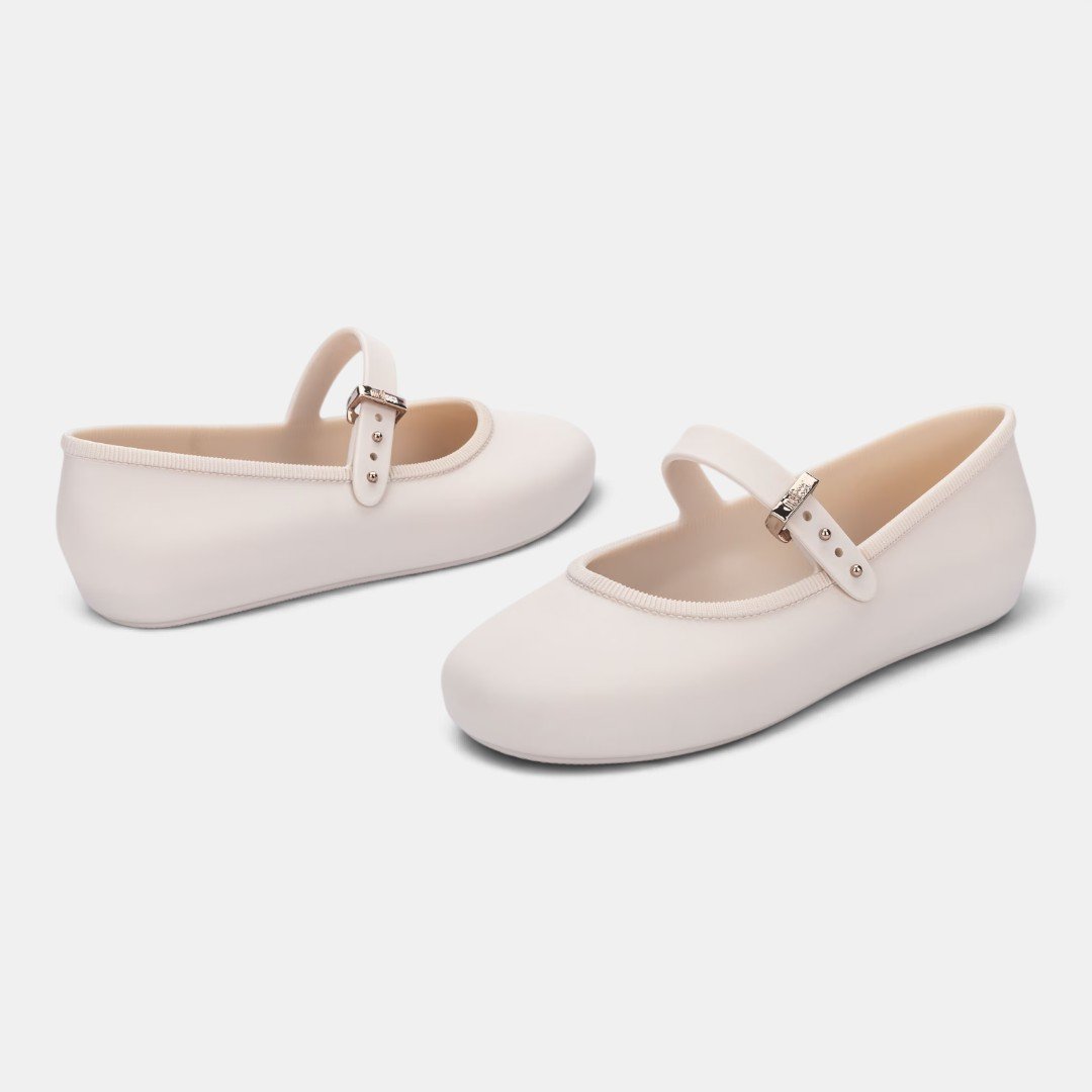 Sapatilha Mini Melissa Soft Ballerina Infantil Bege Bege 3