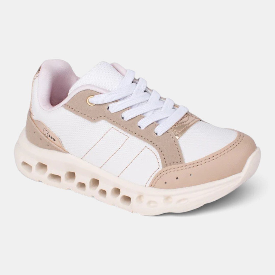Tênis Infantil Menina Kidy K360 Impulso 2 Branco Branco 2