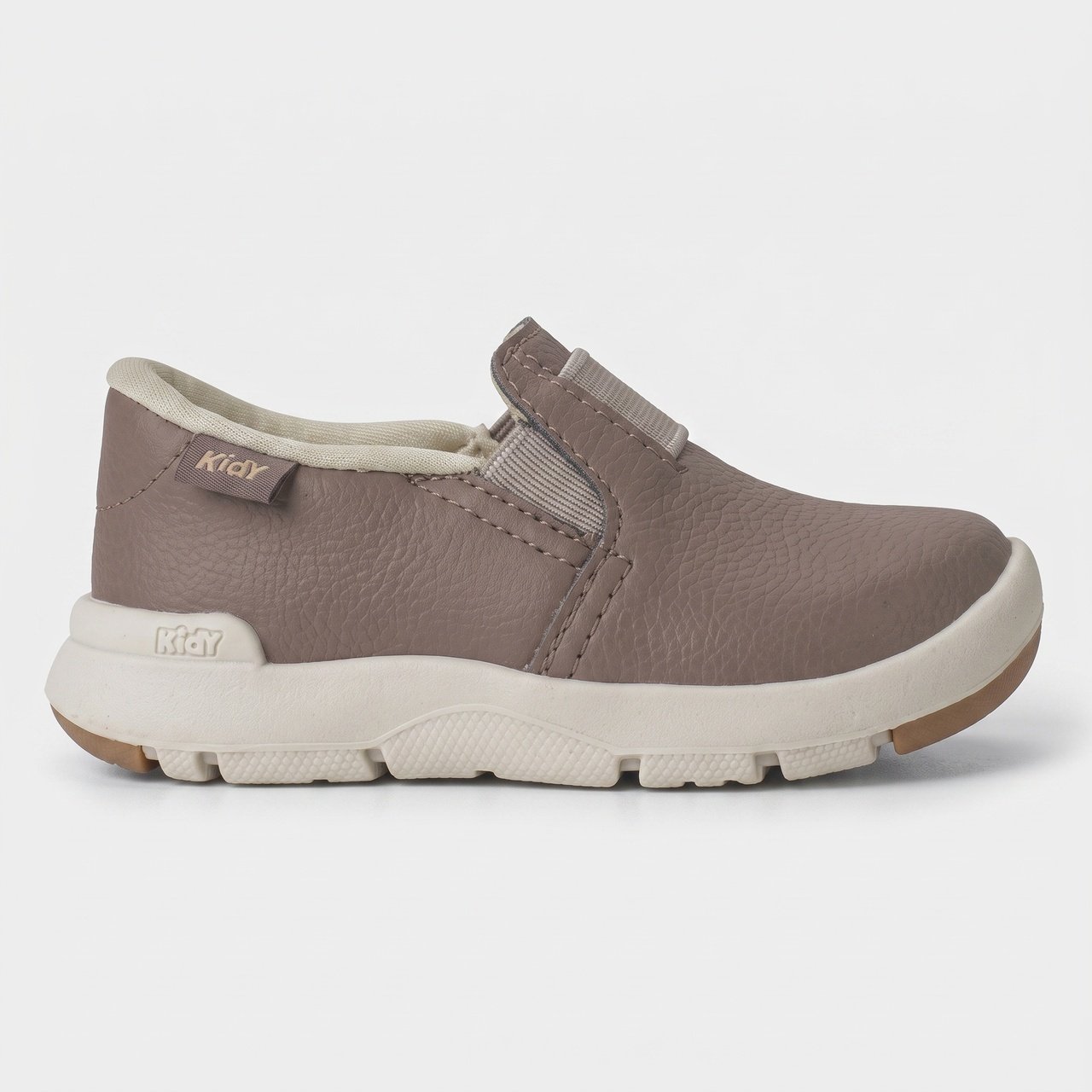 Tênis Bebê Kidy Mocassim Slip On Casual Marrom