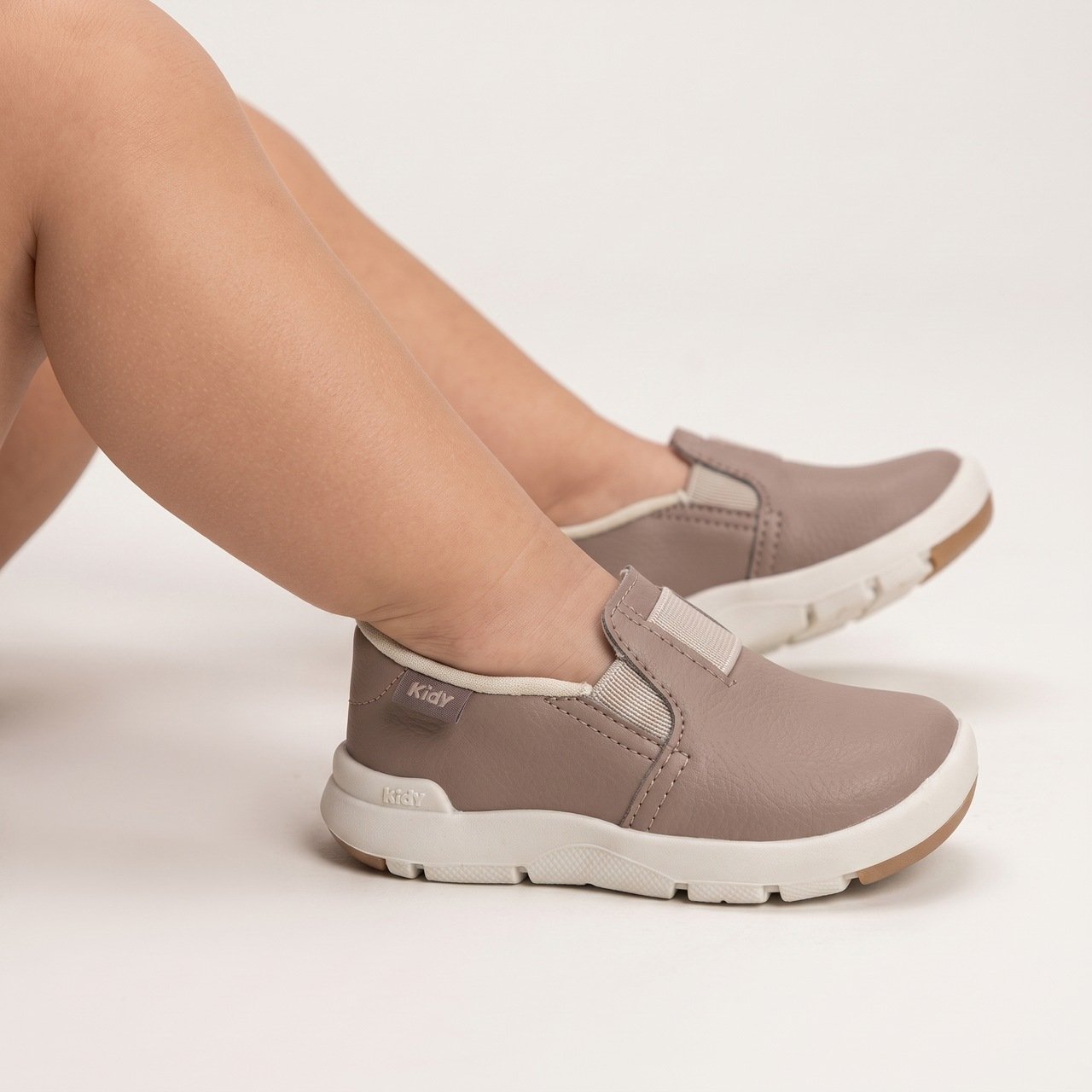 Tênis Bebê Kidy Mocassim Slip On Casual Marrom Marrom 3