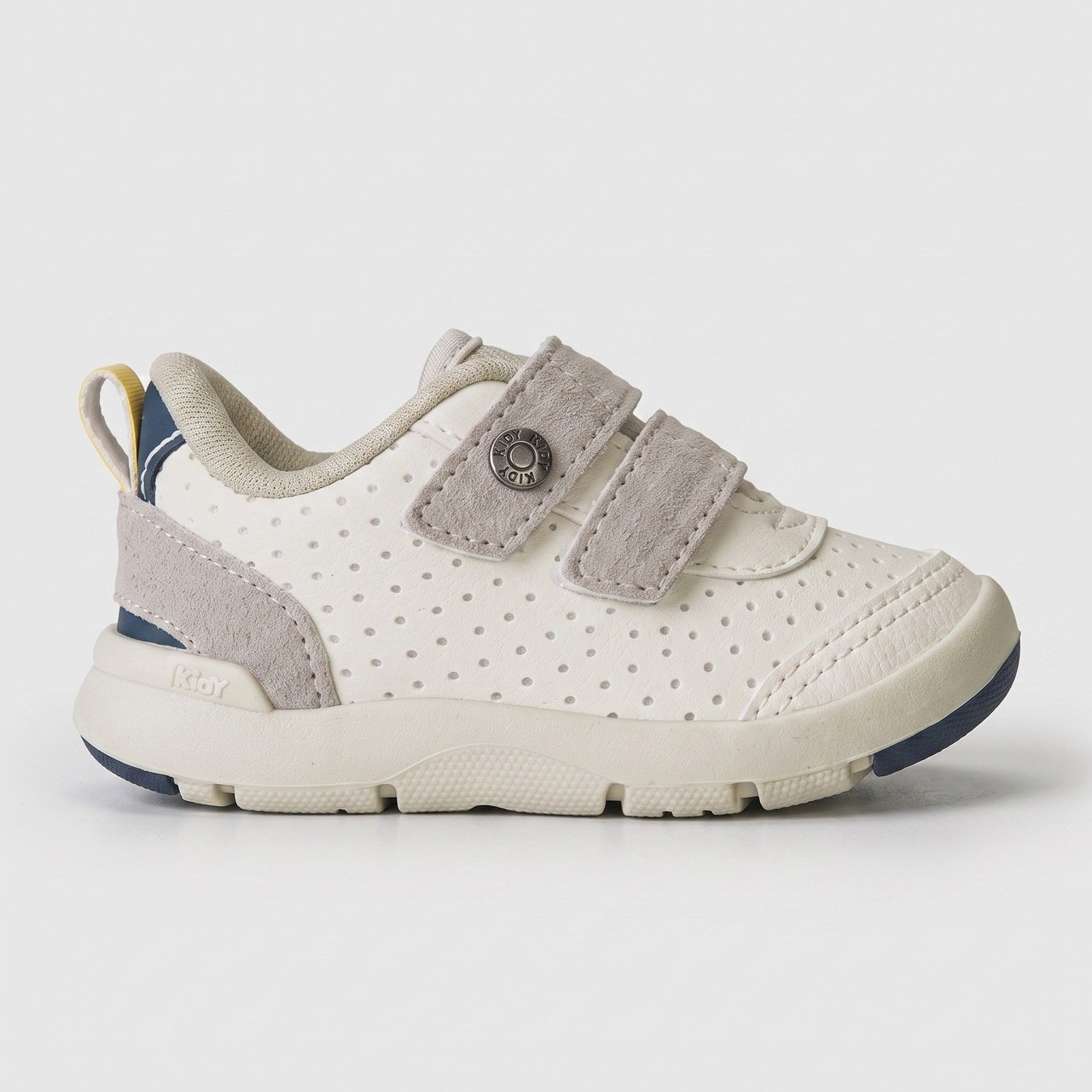 Tênis Bebê Kidy Casual Sport Com Fecho Duplo Off White