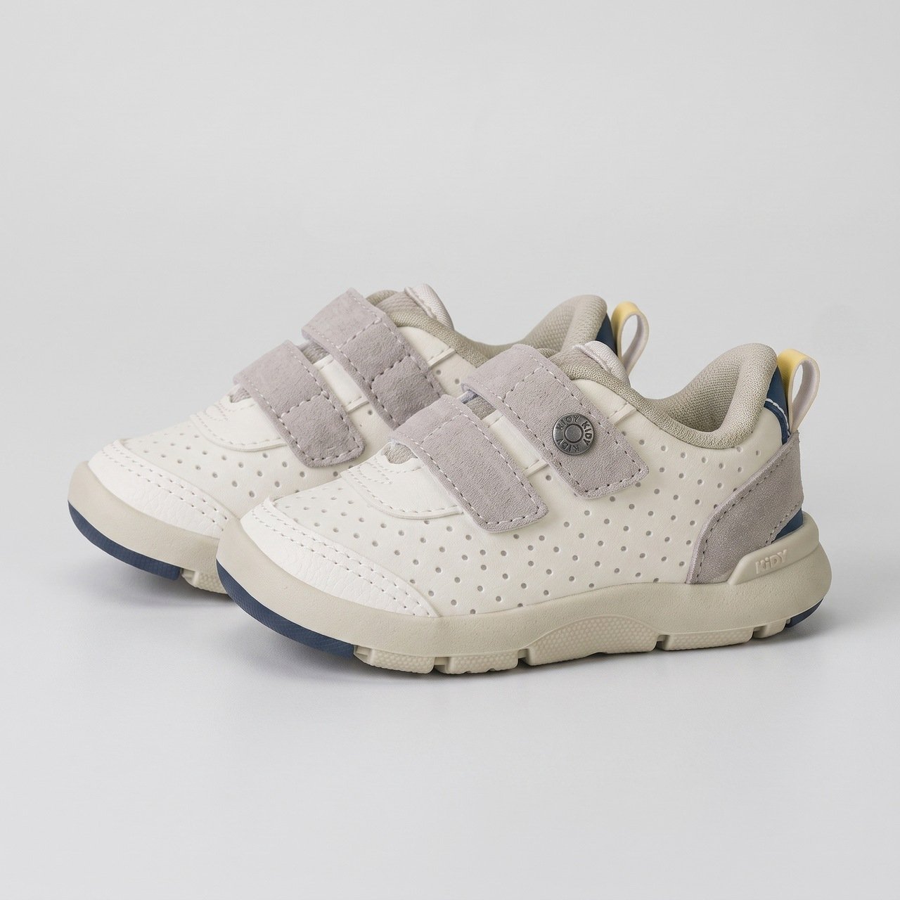 Tênis Bebê Kidy Casual Sport Com Fecho Duplo Off White Branco 2