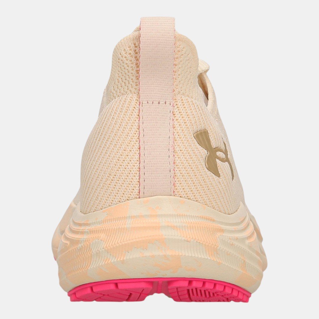 Tênis Under Armour Charged Fleek Bege com Rosa Bege 5