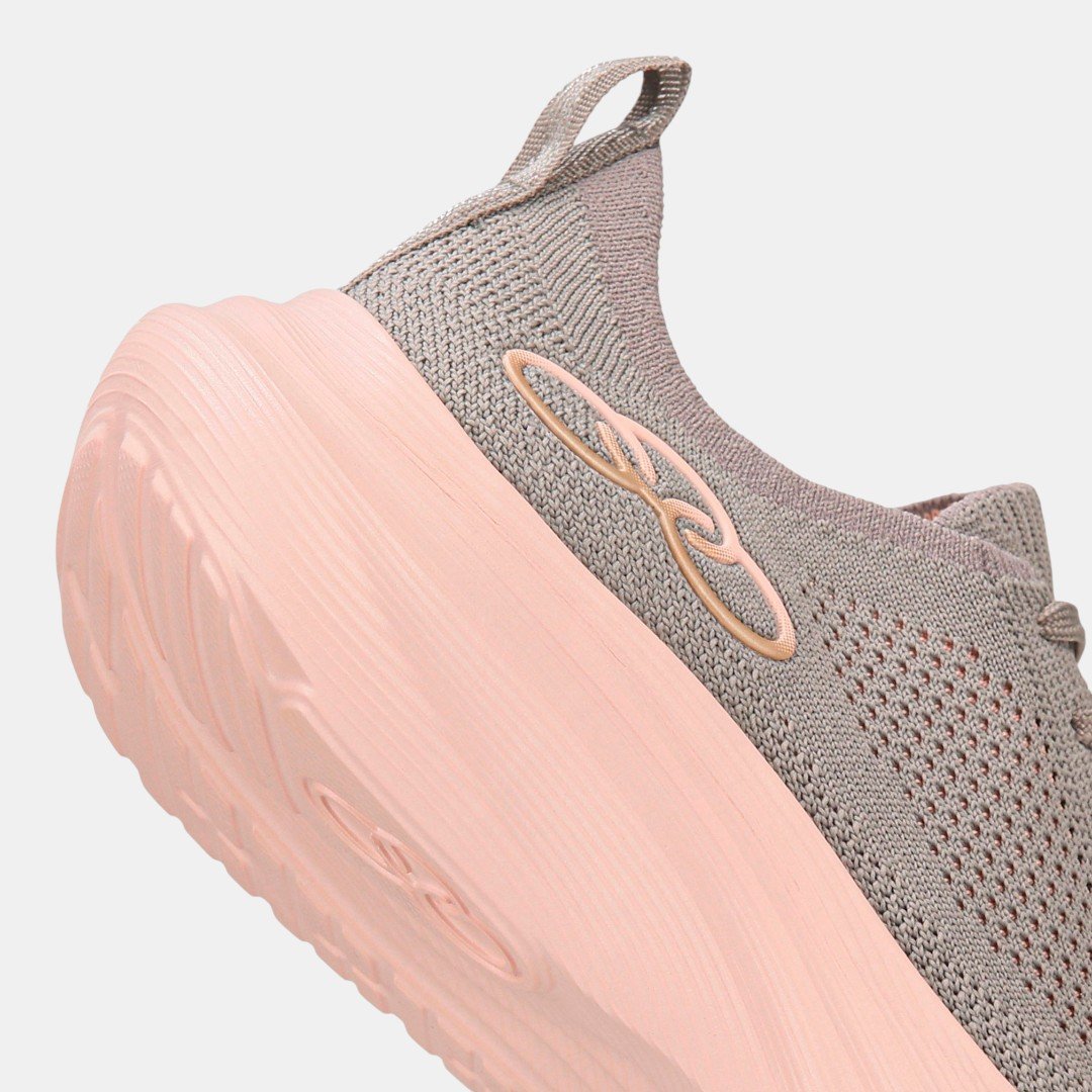 Tênis Olympikus Pluma Feminino Cinza com Rosa Cinza 8
