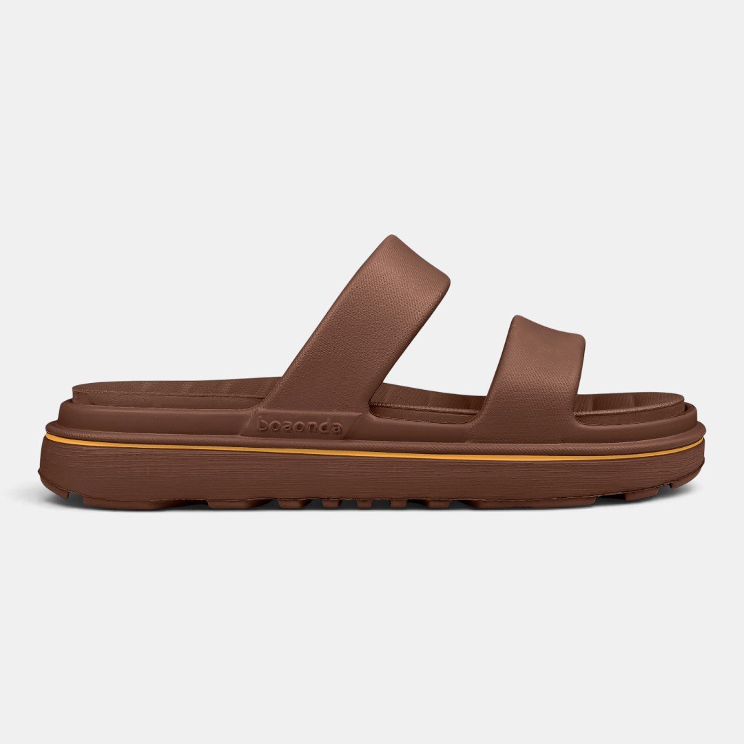 Chinelo Slide Feminino Boa Onda Ivy Caramelo