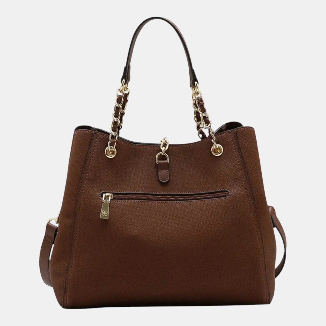 Bolsa Feminina Chenson Mão Contemporâneo Café Marrom 2