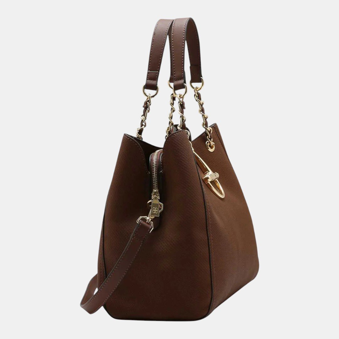 Bolsa Feminina Chenson Mão Contemporâneo Café Marrom 3