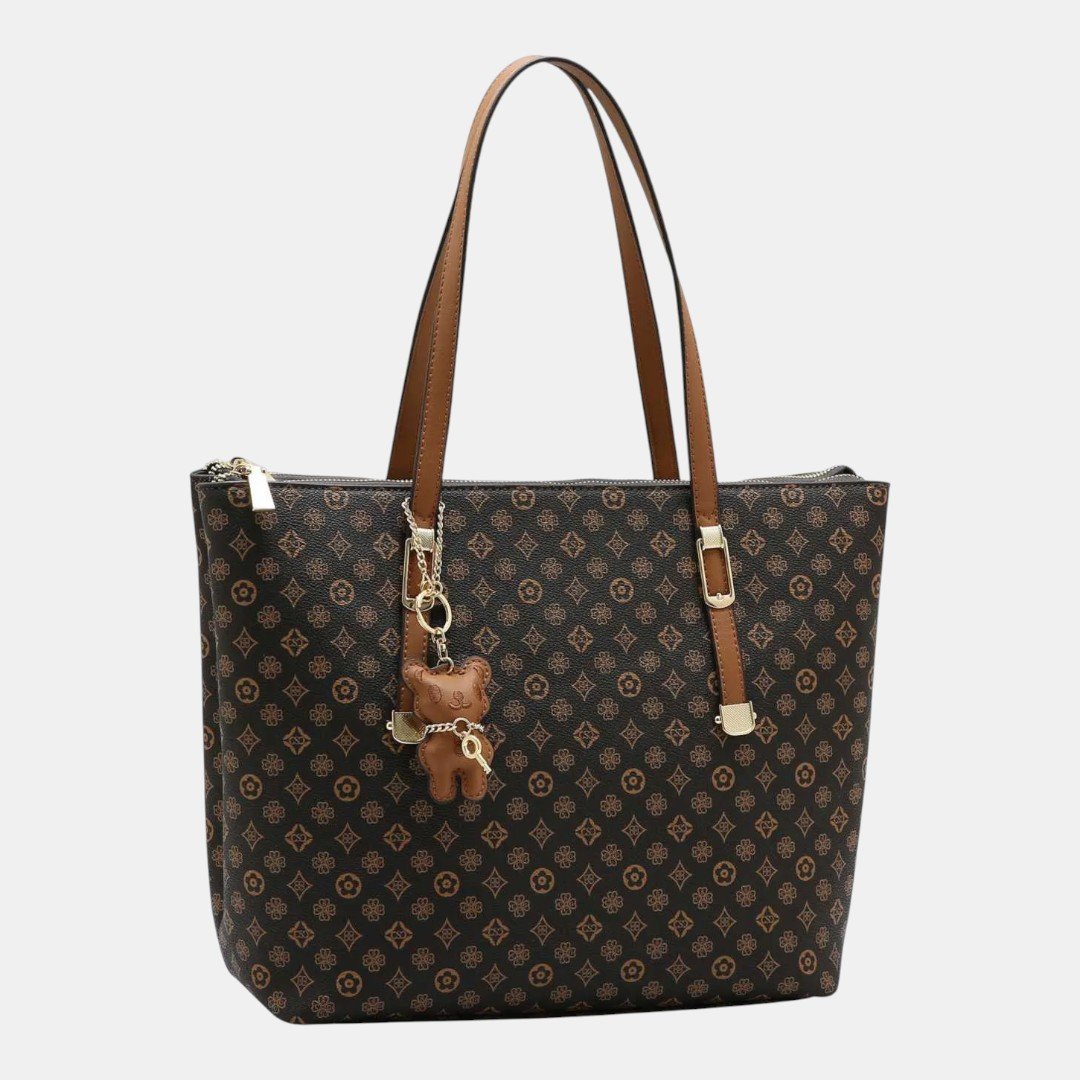 Bolsa Feminina Chenson Ombro Classic Monograma Café