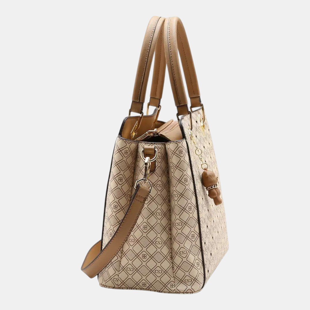 Bolsa Feminina Chenson Mão New Cristal Nude Bege 3