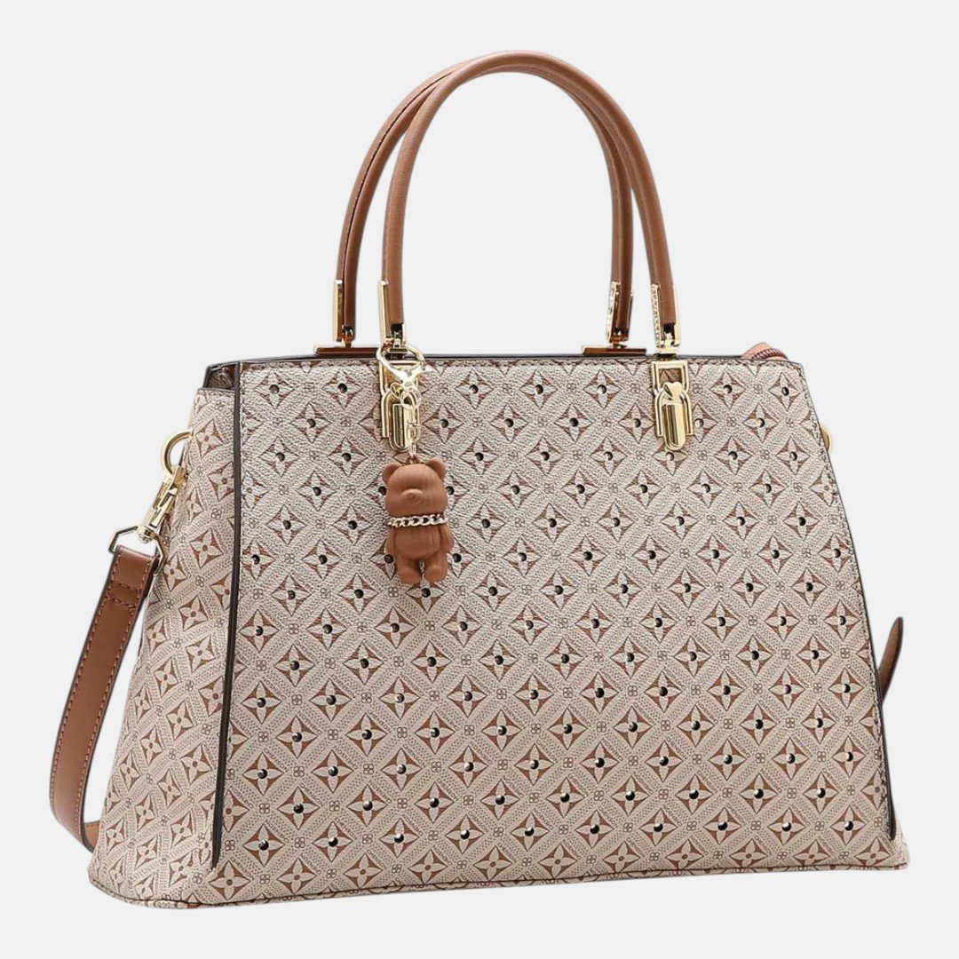 Bolsa Feminina Chenson Mão Monograma Cristal Natural