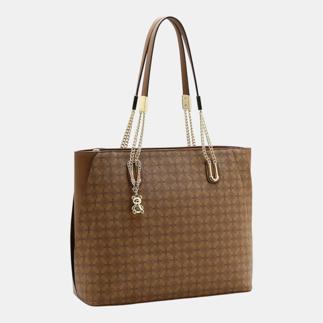 Bolsa Feminina Chenson Ombro Fashion Monograma Marrom