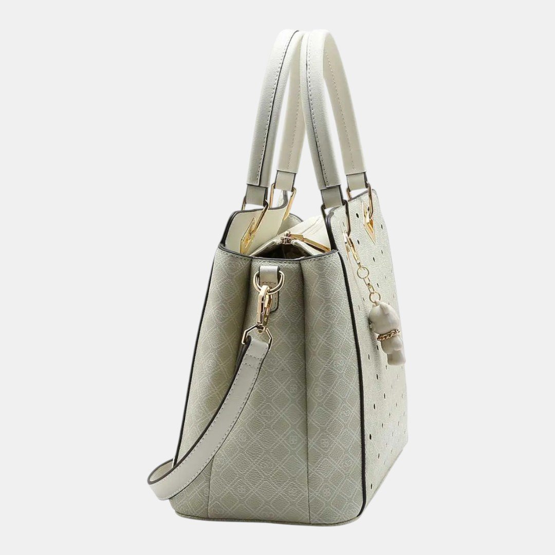 Bolsa Feminina Chenson Mão New Cristal Off White Branco 3