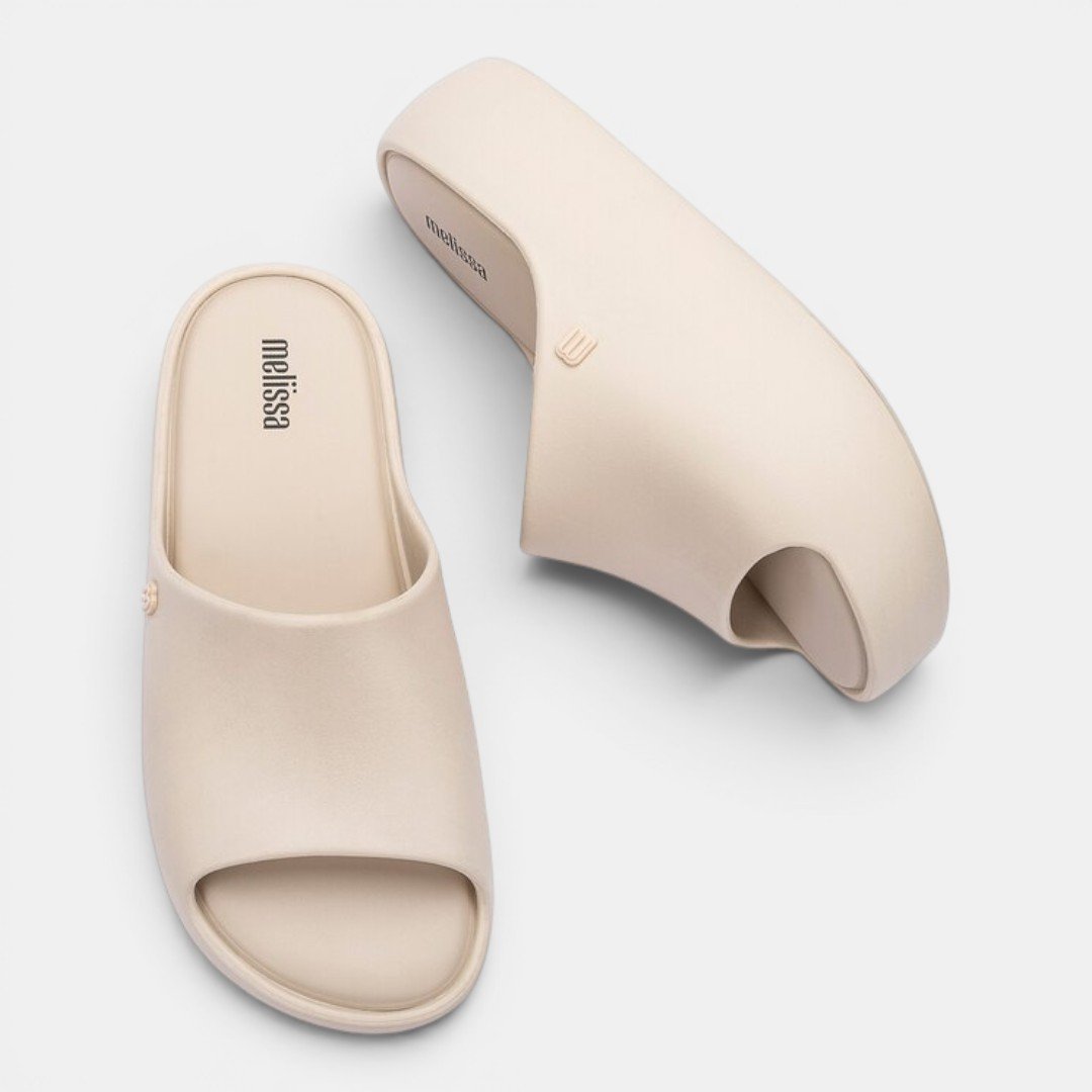 Tamanco Melissa Free Platform Slide Bege Bege 2
