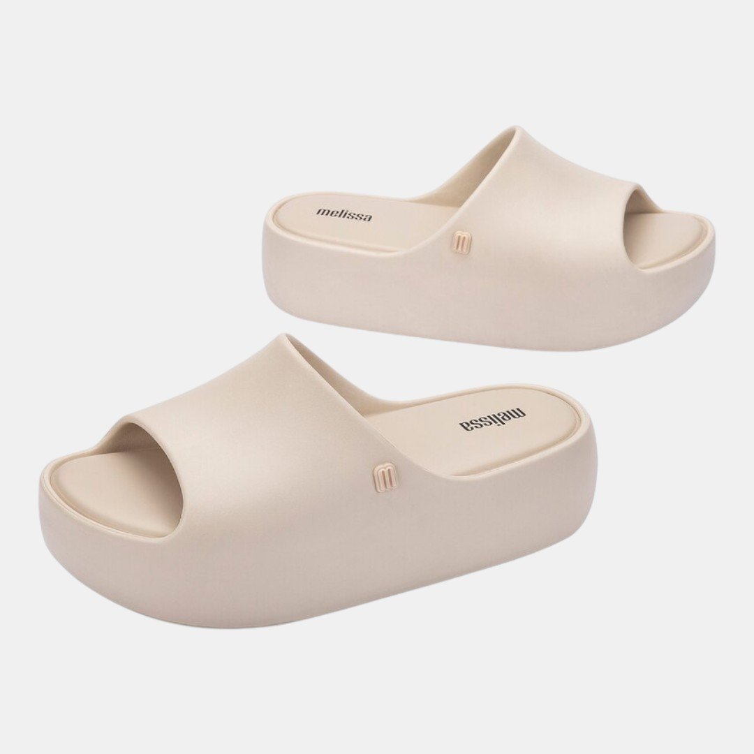 Tamanco Melissa Free Platform Slide Bege Bege 3