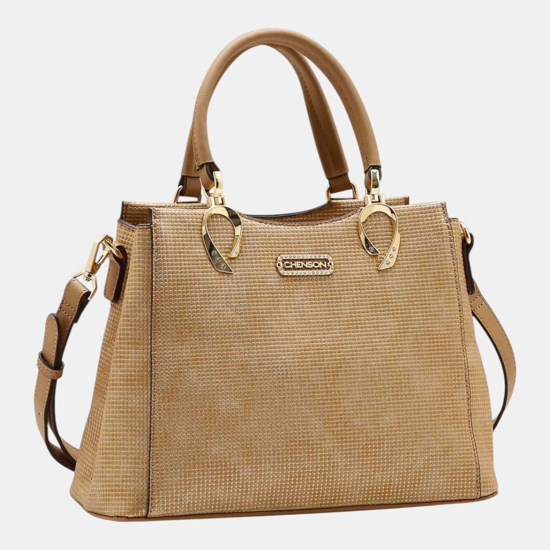 Bolsa Feminina Chenson Mão Glamour Bege