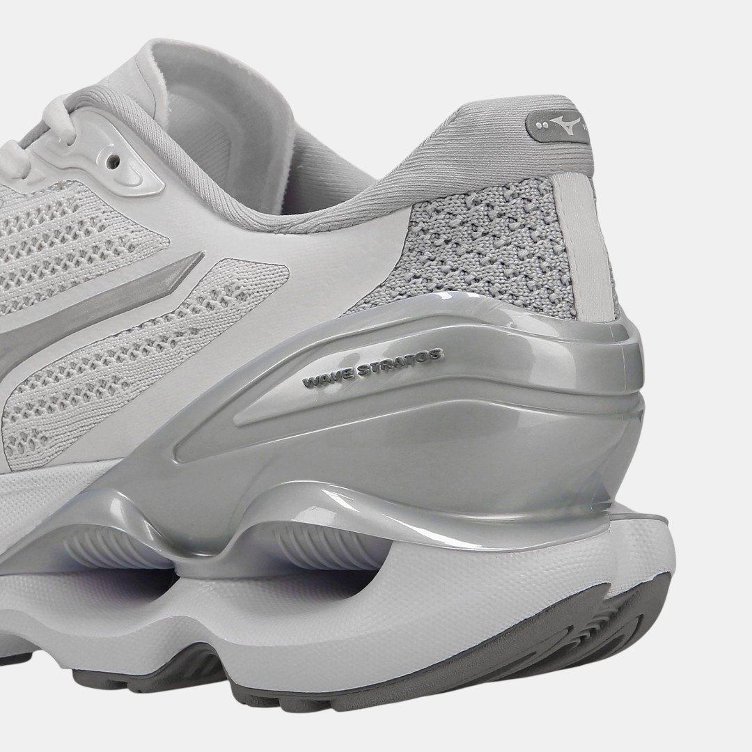 Tênis Mizuno Wave Stratos 4 Branco Branco 8