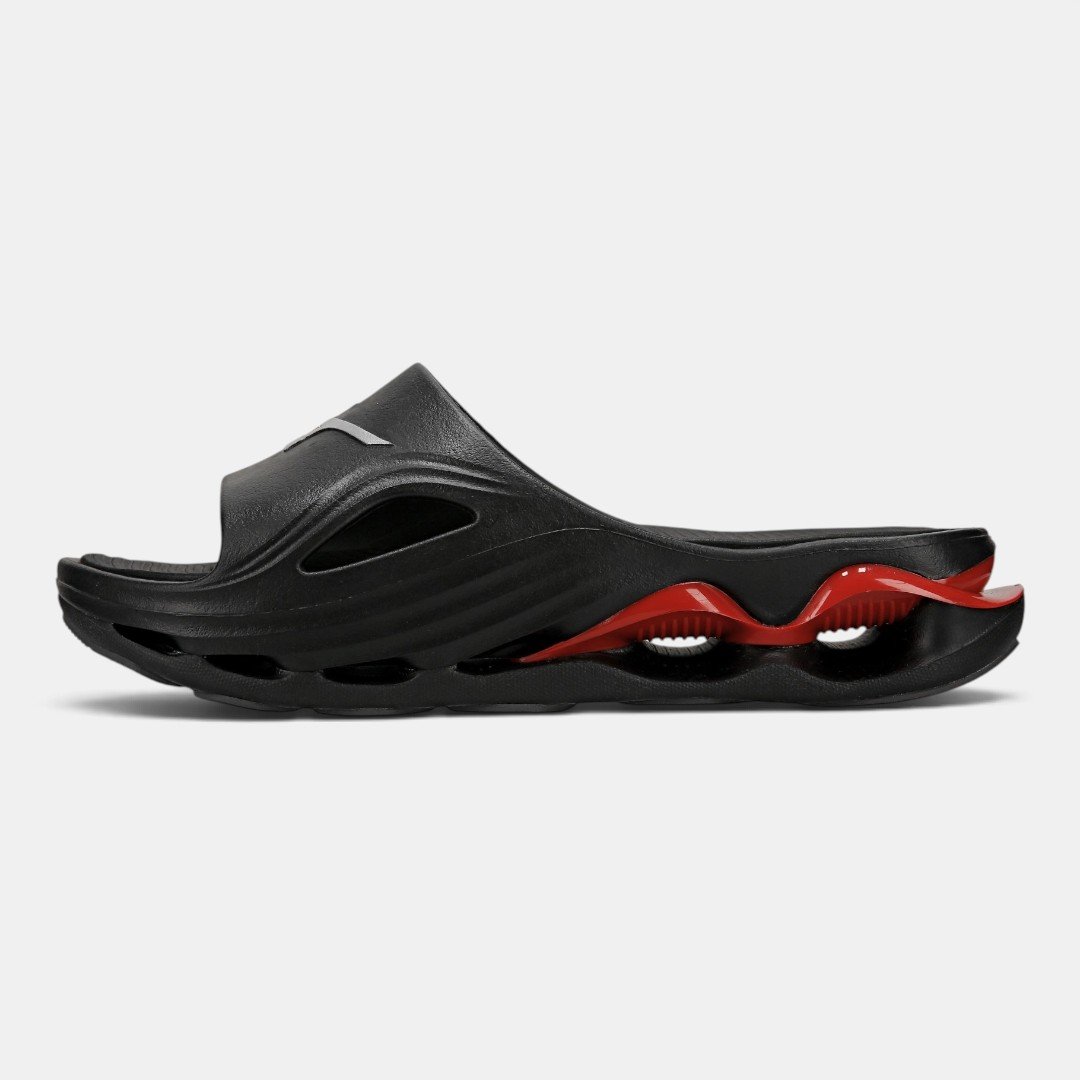 Chinelo Mizuno Slide Wave Preto com Vermelho