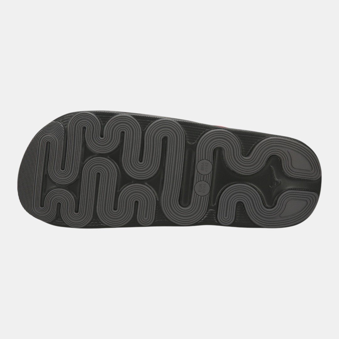 Chinelo Mizuno Slide Wave Preto com Vermelho Preto 3