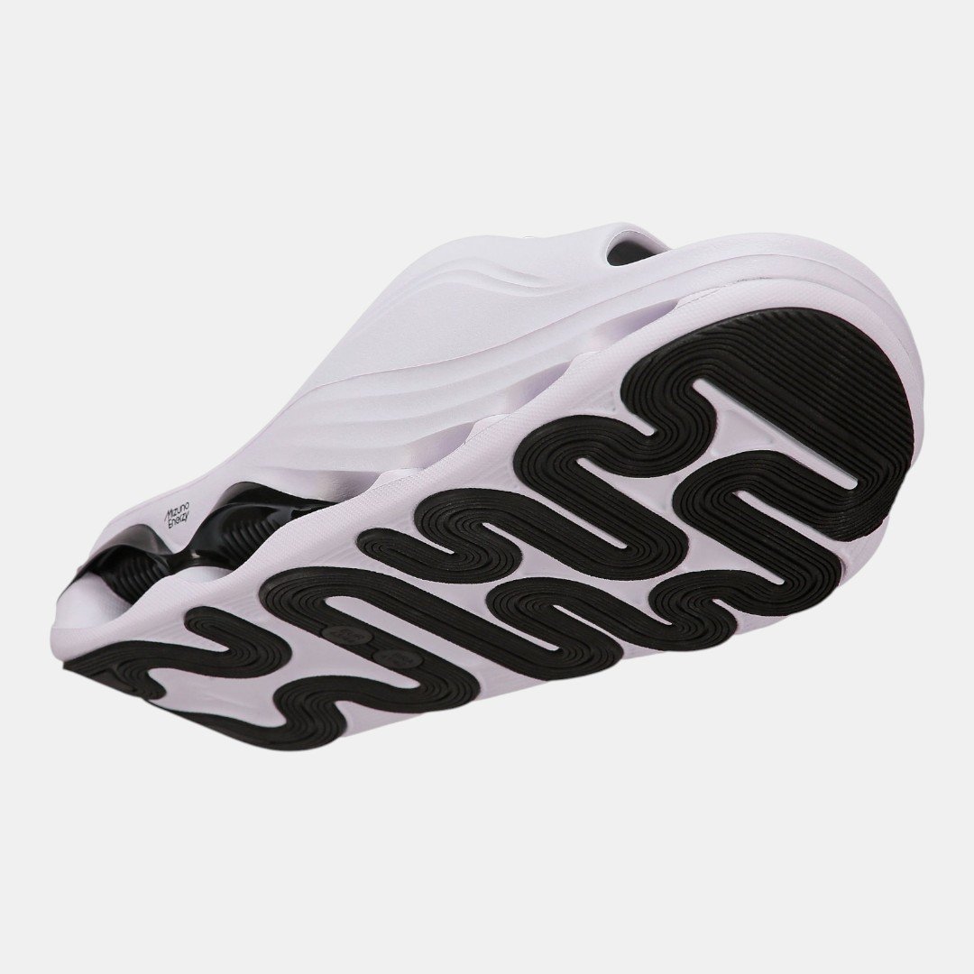 Chinelo Mizuno Slide Wave Branco com Preto Branco 6