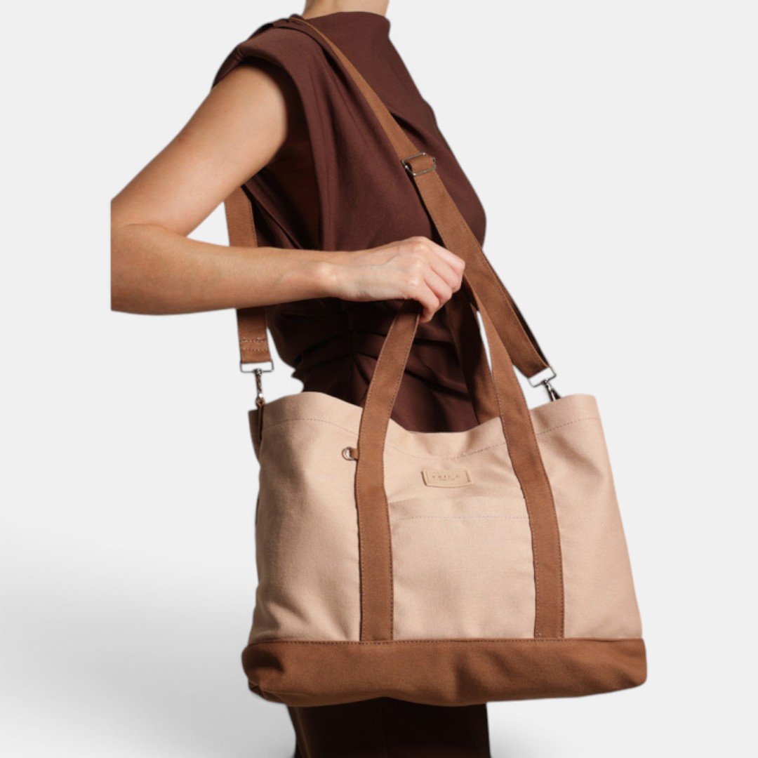 Bolsa Arezzo Brizza Shopper Feminina Bege Bege 5