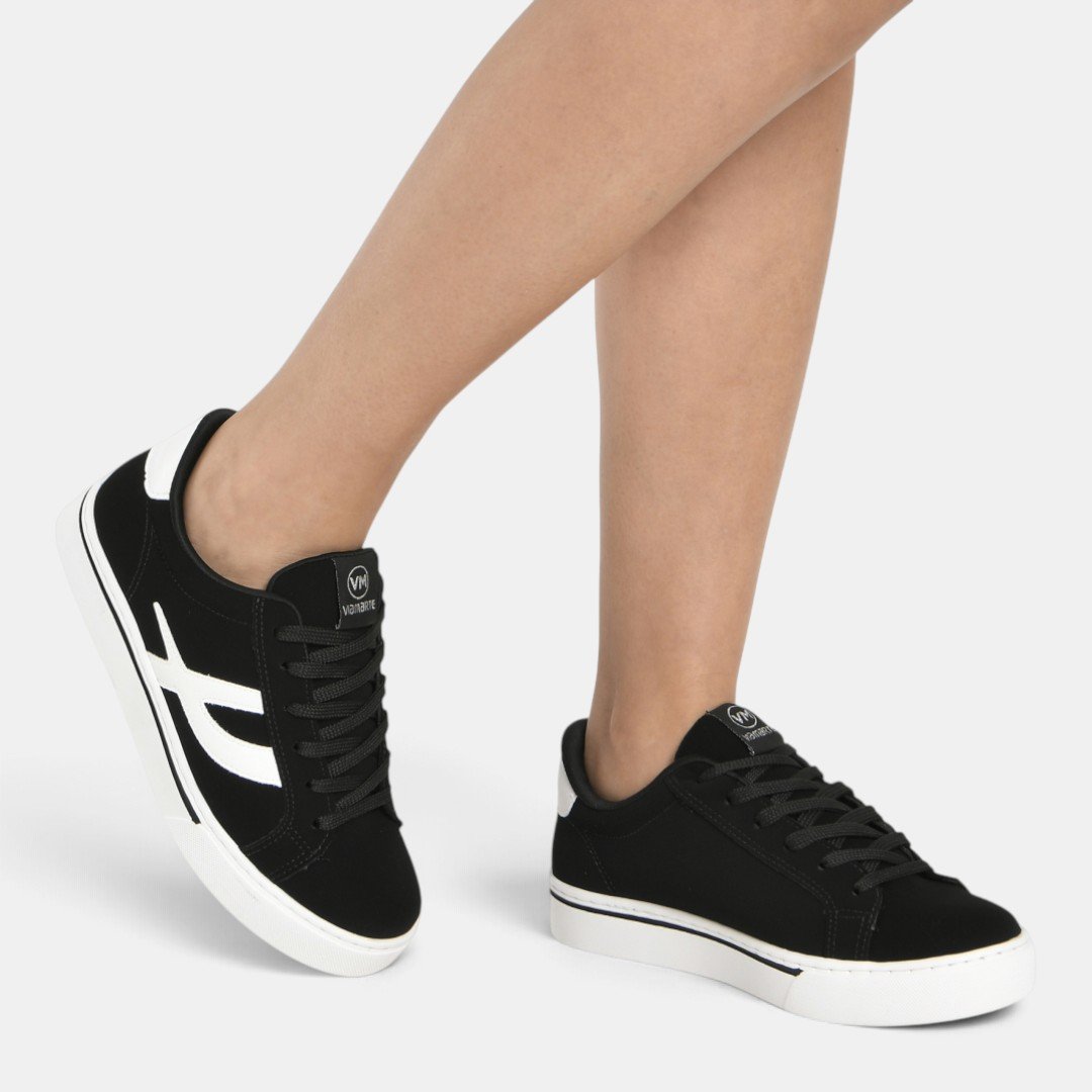 Tênis Via Marte Casual Feminino Preto Preto 5