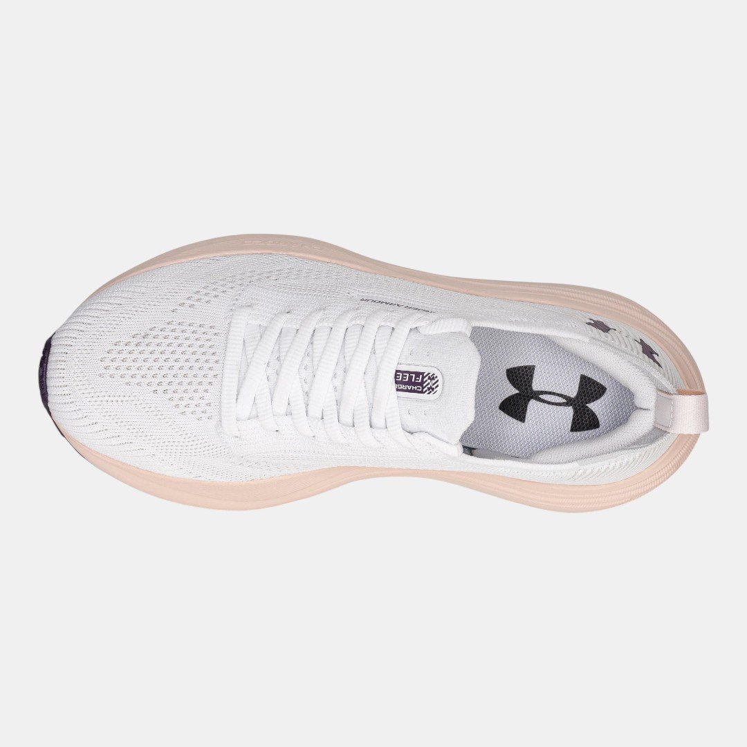 Tênis Under Armour Charged Fleek Branco com Rosa Branco 3