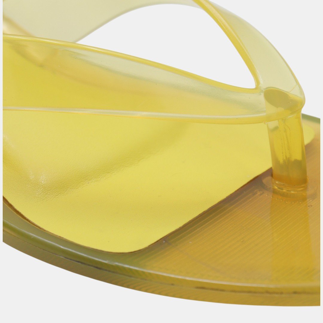 Tamanco De Dedo Rio Sul Jelly Chic Salto Taça Amarelo Amarelo 5