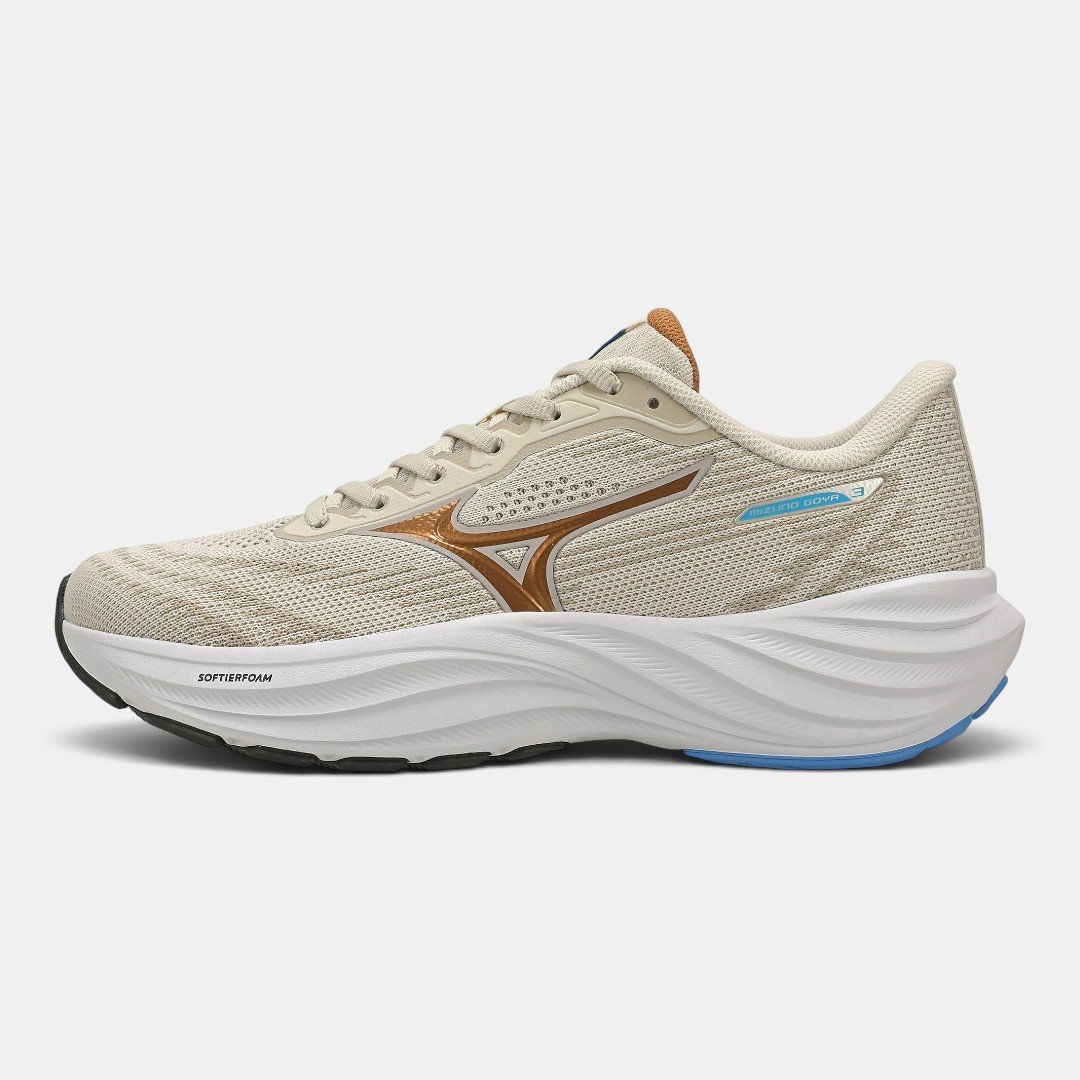 Tênis De Corrida Mizuno Goya 3 Bege
