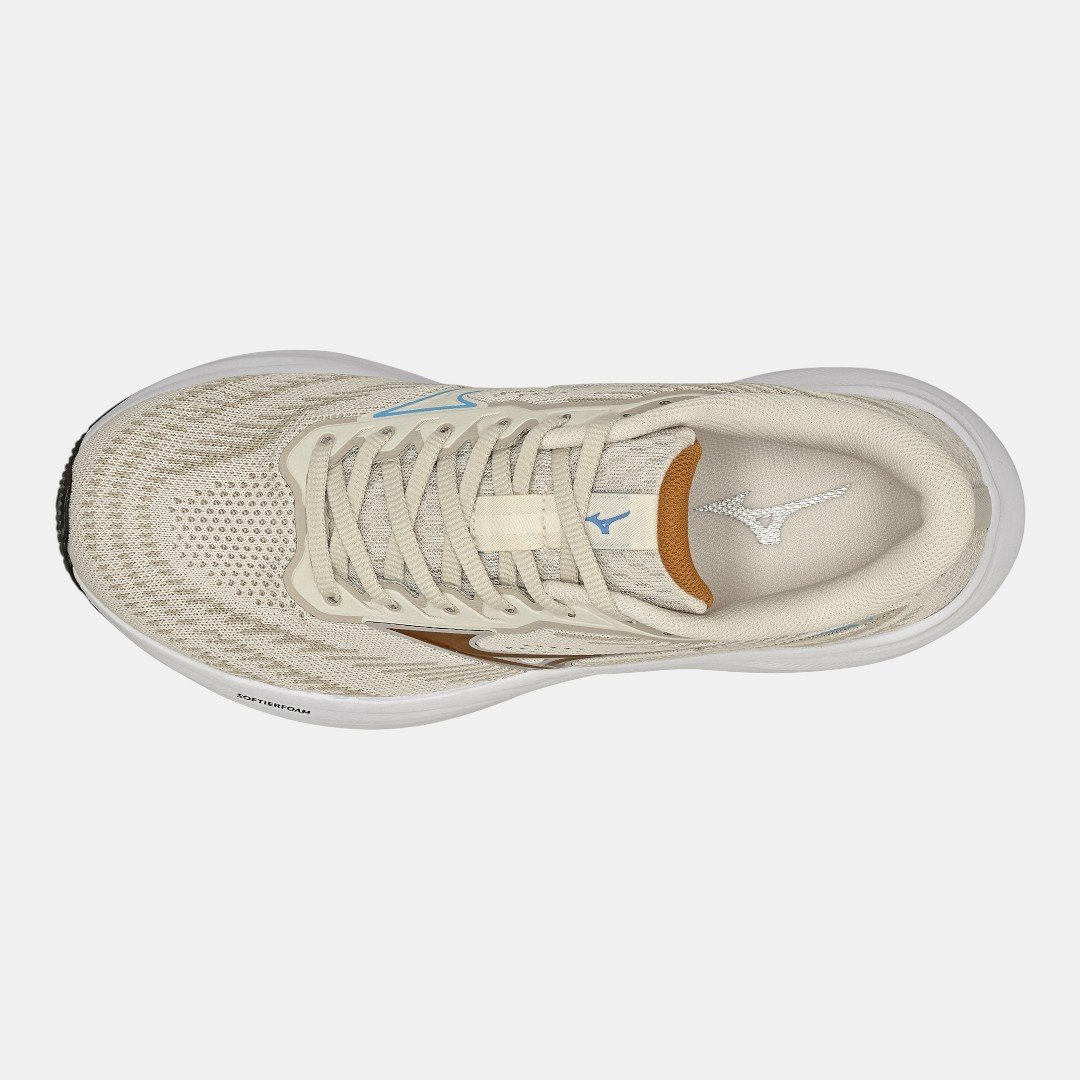 Tênis De Corrida Mizuno Goya 3 Bege Branco 5