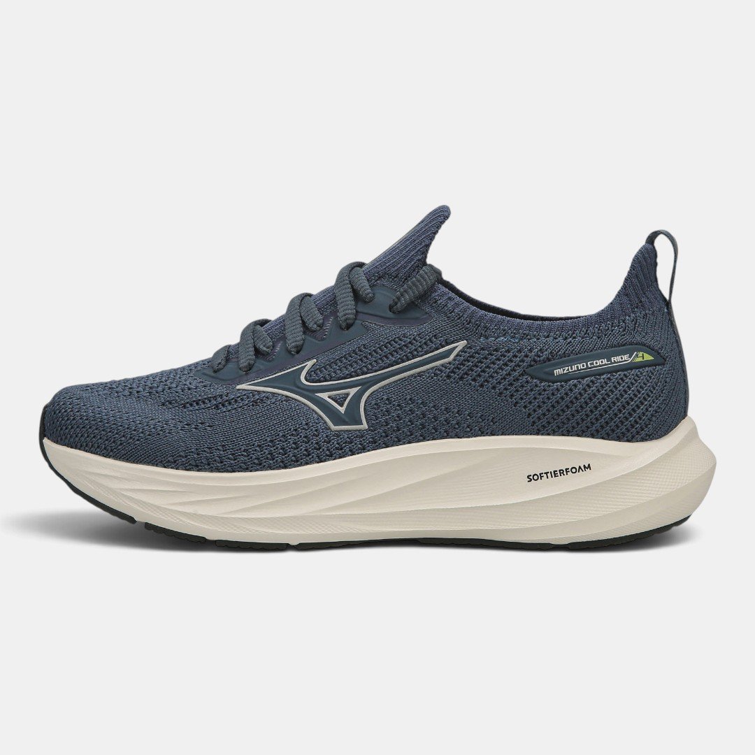 Tênis De Corrida Mizuno Cool Ride 4 Chumbo Azul 1