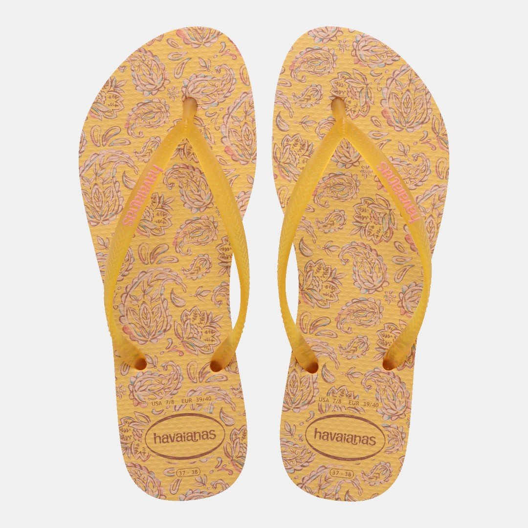 Chinelo Havaianas Slim Daydream Amarelo