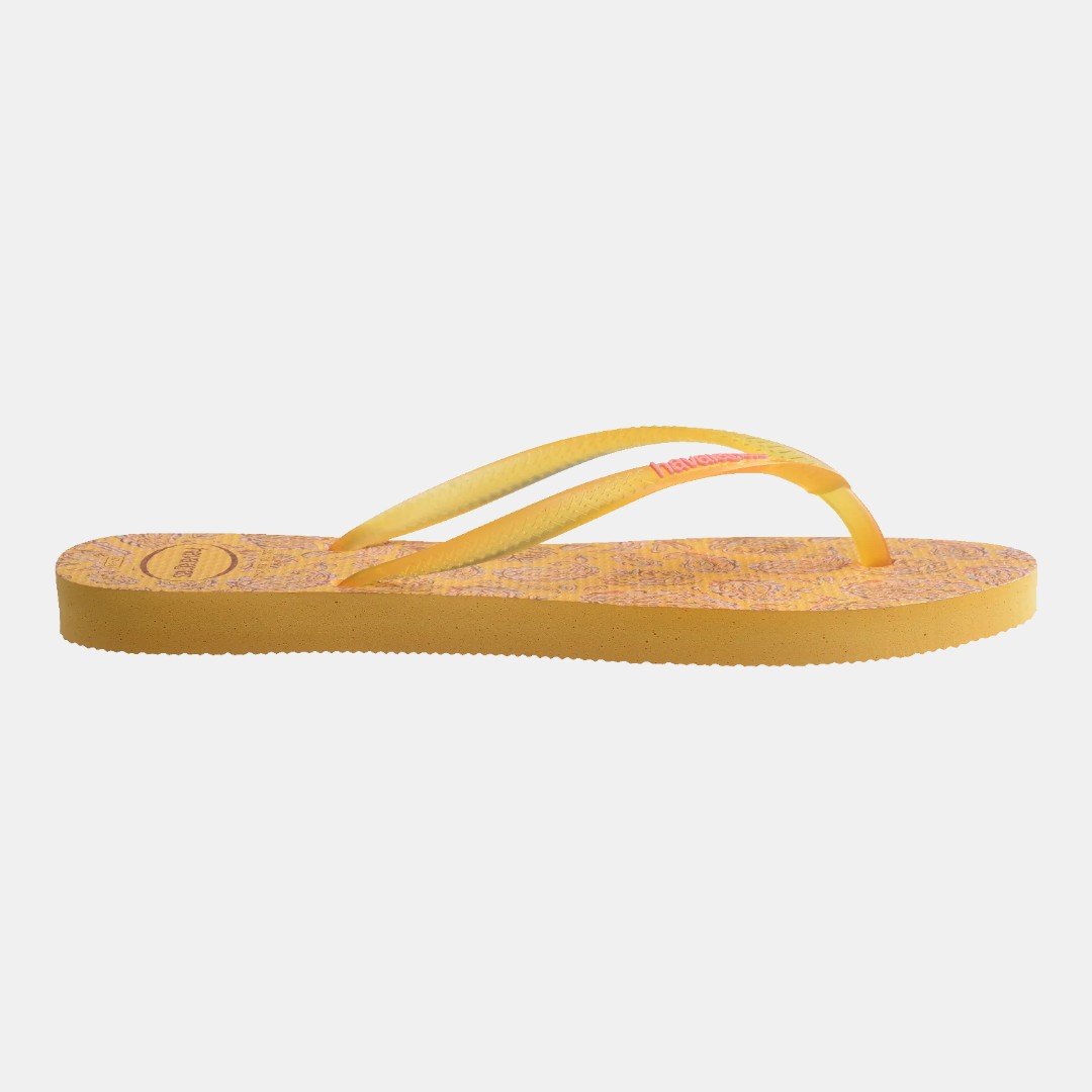 Chinelo Havaianas Slim Daydream Amarelo Amarelo Caja 3