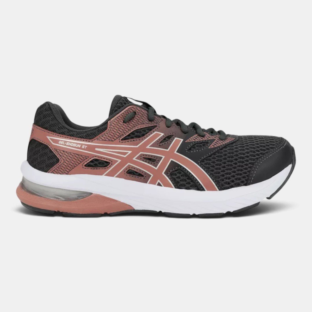 Tênis Asics GEL-Shogun ST Feminino Cinza com Rosa