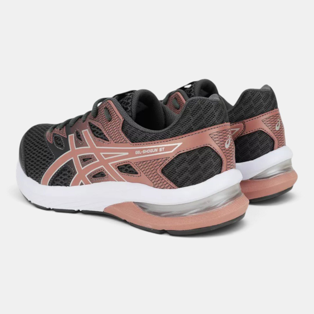 Tênis Asics GEL-Shogun ST Feminino Cinza com Rosa Cinza 6