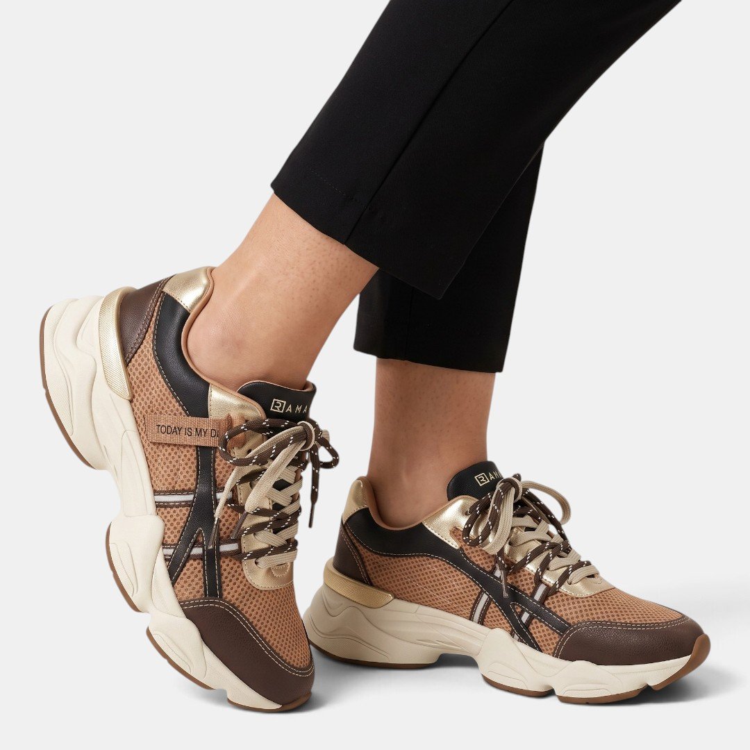 Tênis Ramarim Casual Feminino Marrom Marrom 3