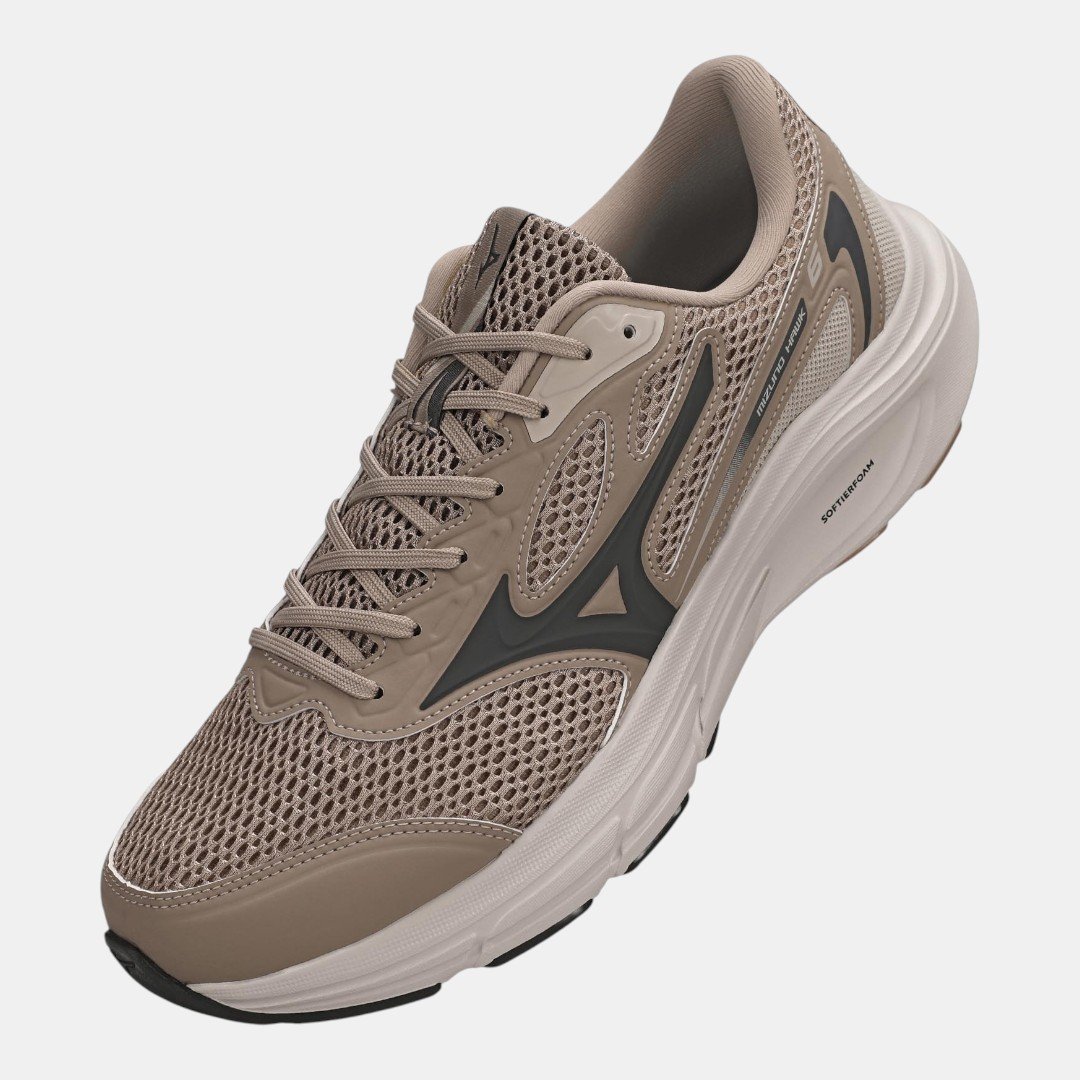 Tênis de Corrida Mizuno Hawk 6 Bege Bege 2