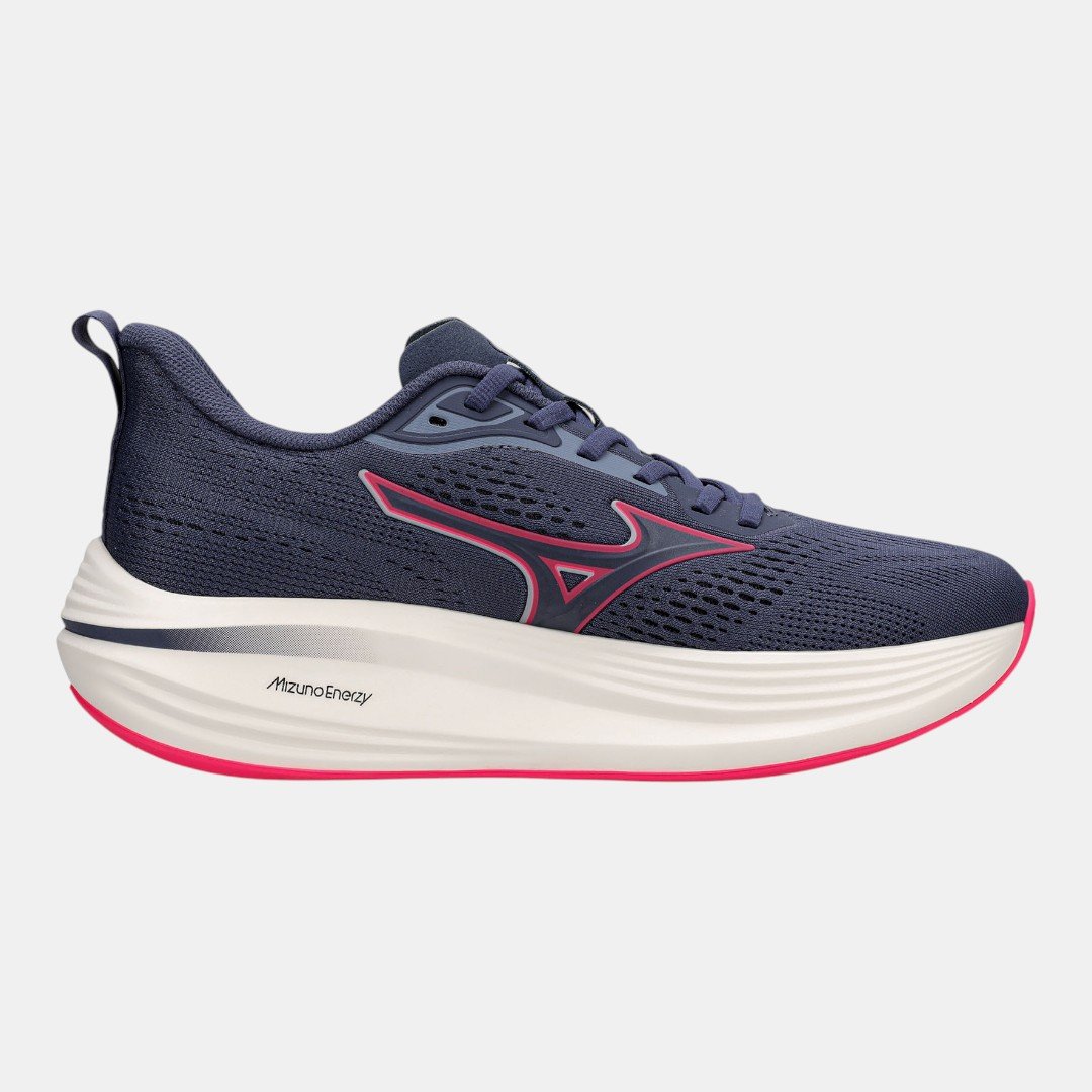 Tênis De Corrida Mizuno Neo Pryzma Azul Marinho com Pink Azul 4