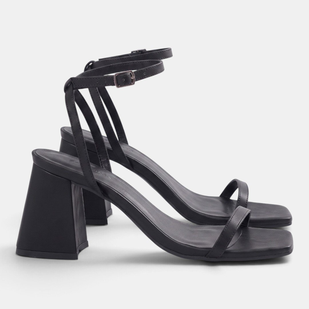 Sandália Feminina Rio Sul Salto Bloco Elegance Preta Preto 3