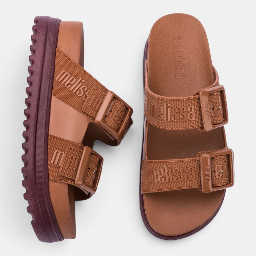 Tamanco Melissa Cozy M-Lover Platform Marrom Marrom 1