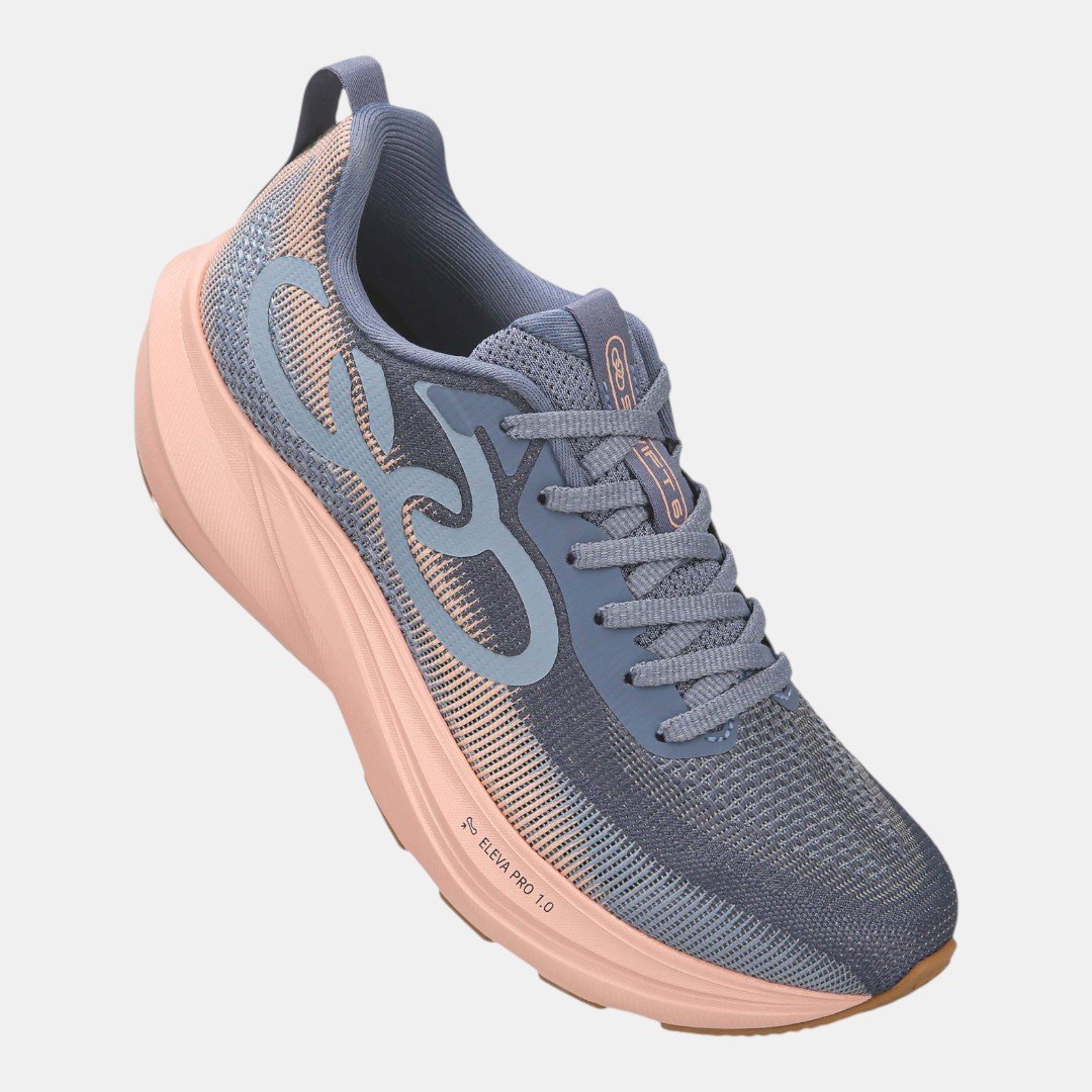 Tênis Olympikus Swift 6 Azul com Rosa Azul 2