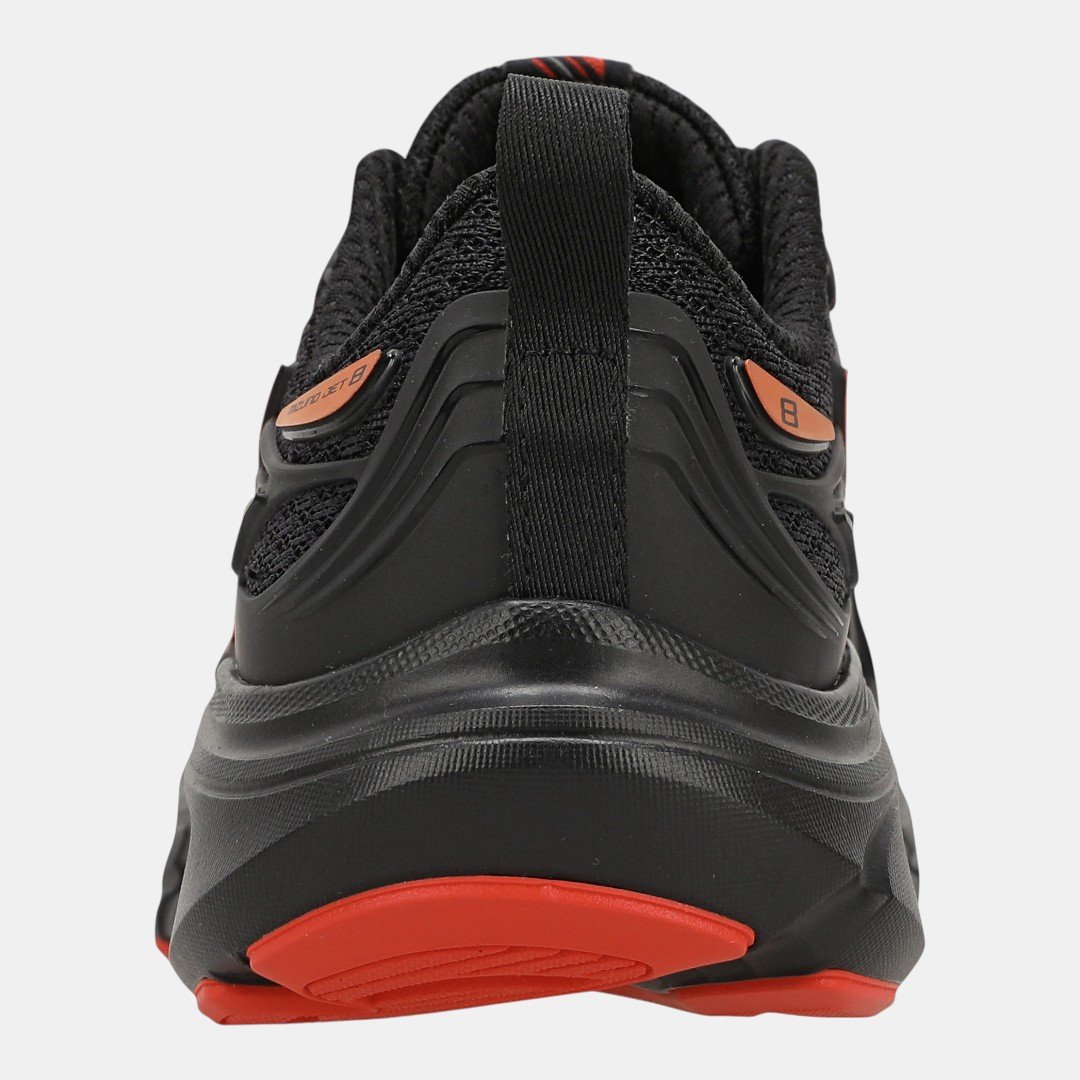 Tênis Mizuno Jet 8 Junior Infantil Preto com Vermelho Preto 8
